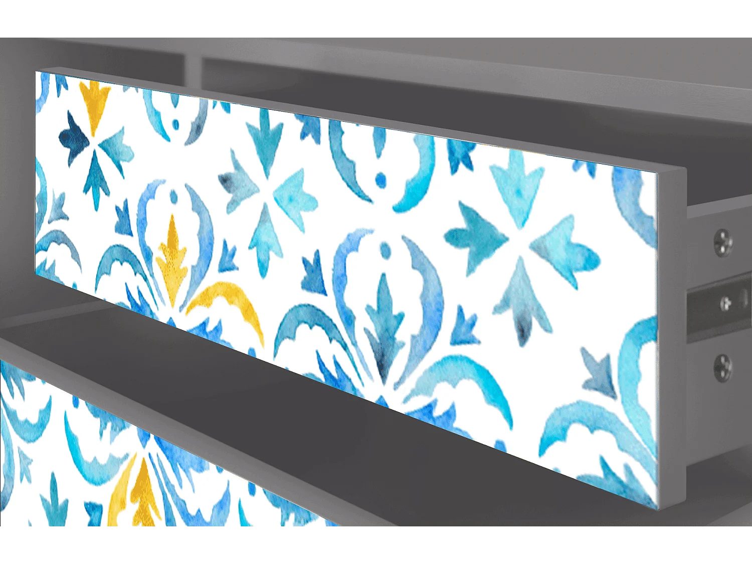 Szafka RTV - 170х59х48 cm - T4 - Lisbon Flover, Szary