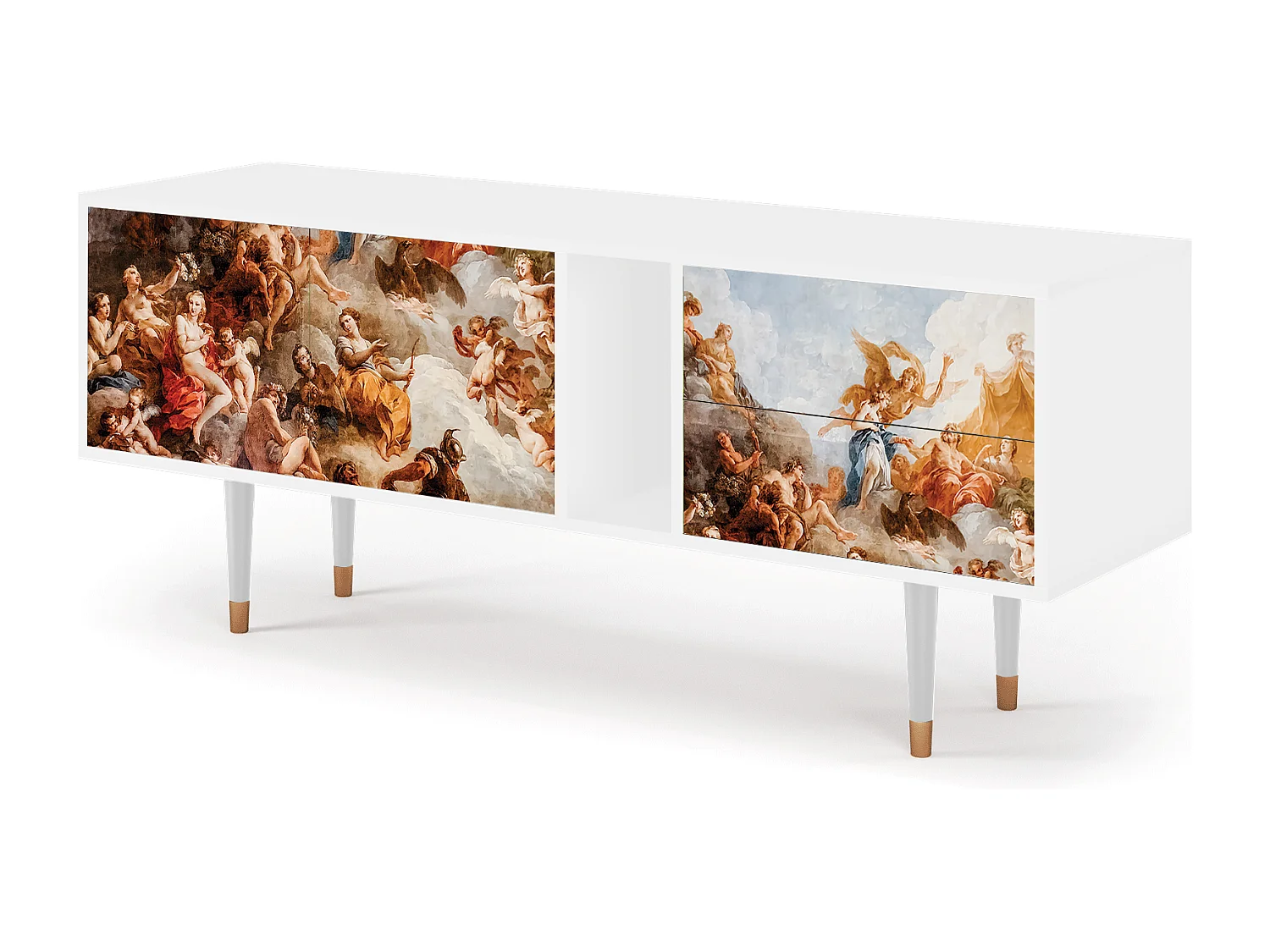 Mueble de TV - 170х69х48 cm - T1 - Versailles, Branco