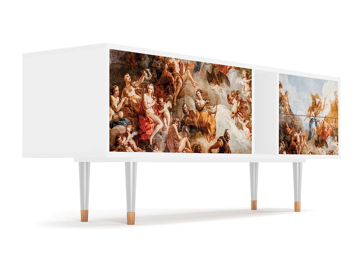 Mueble de TV - 170х69х48 cm - T1 - Versailles, Branco