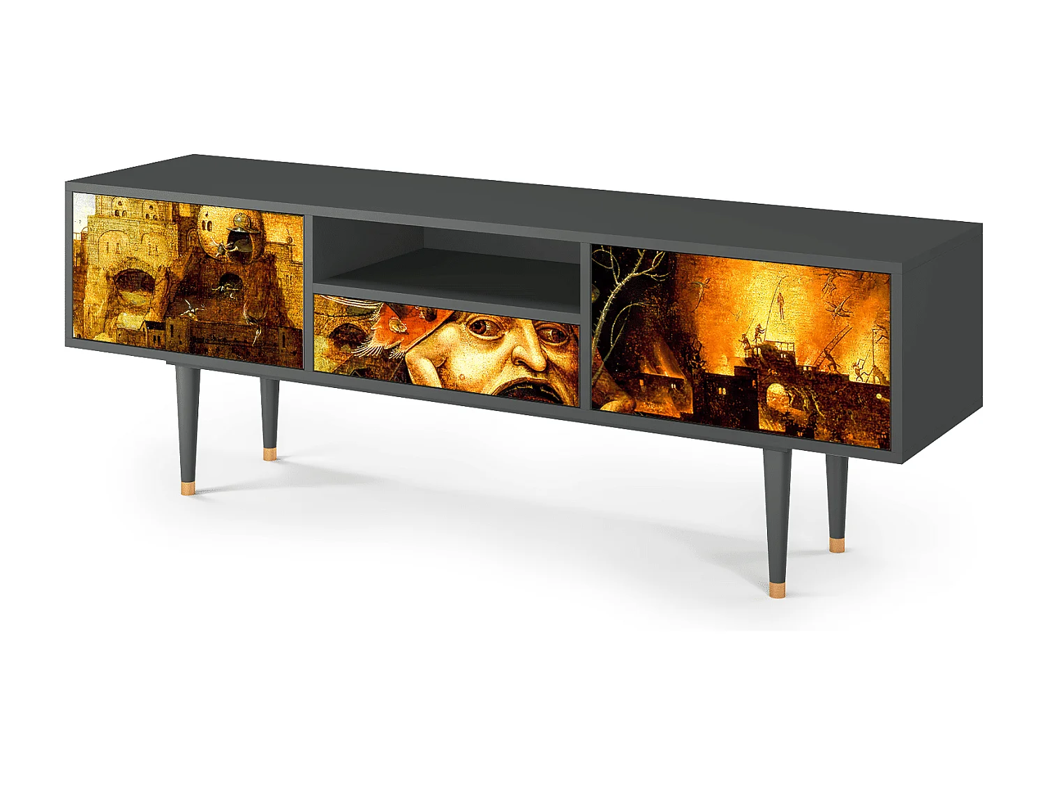 TV-Möbel - 170х59х41 cm - T6 - Christ in Limbo, Anthrazit