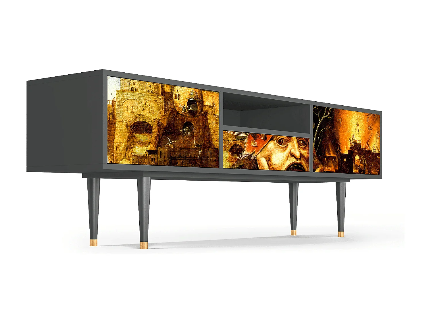 TV-Möbel - 170х59х41 cm - T6 - Christ in Limbo, Anthrazit