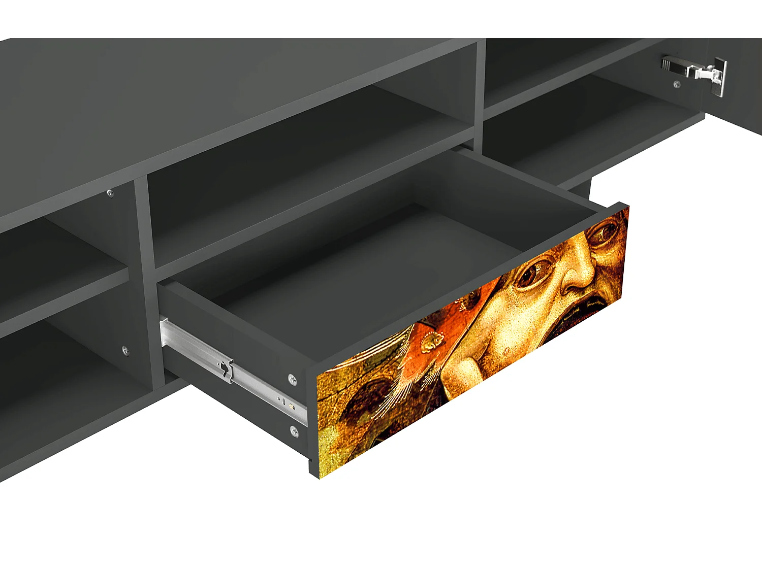 Meuble TV - 170х59х41 cm - T6 - Christ in Limbo, Anthracite