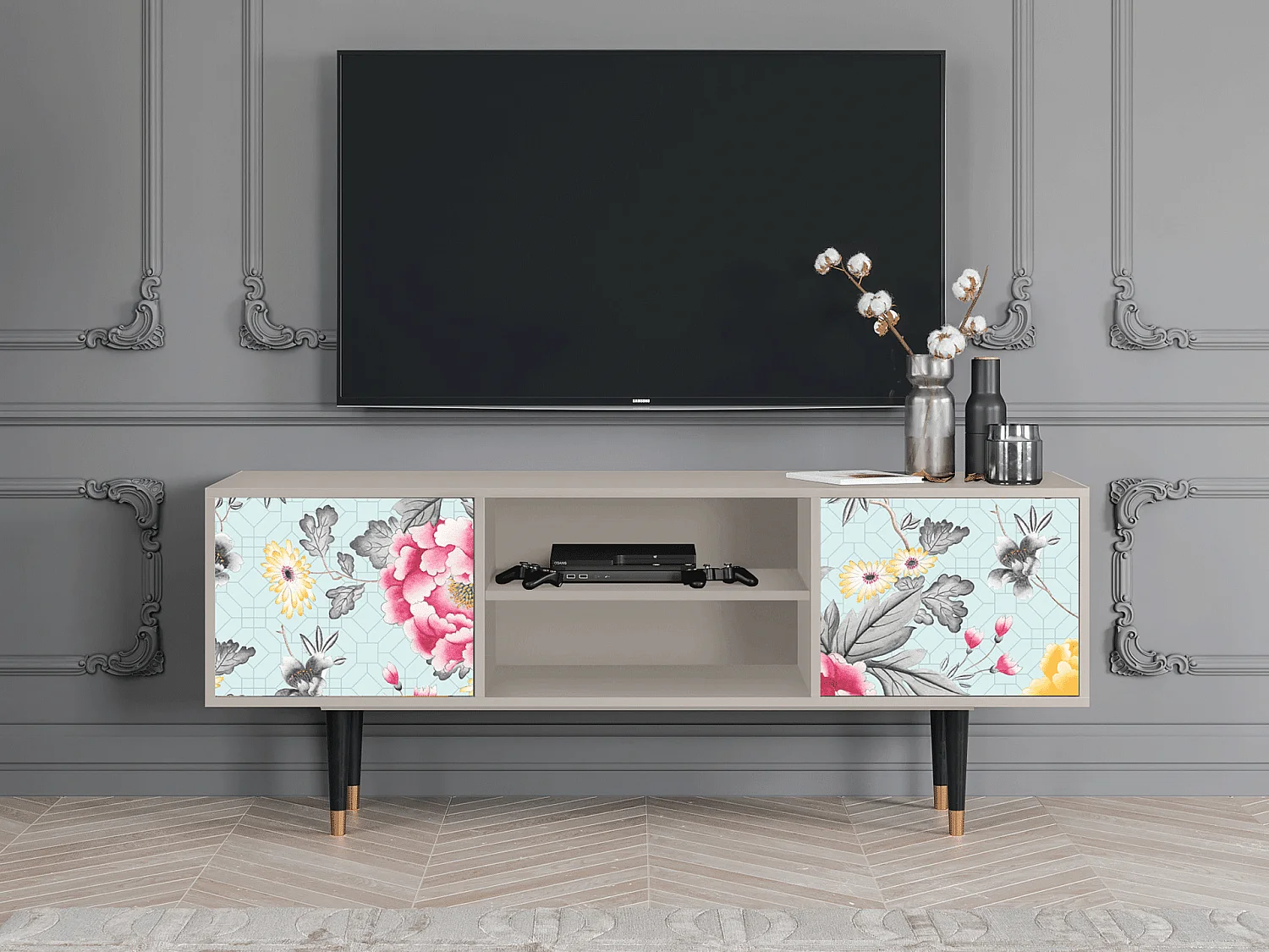 Mobile TV - 170х69х48 cm - T2 - Sky Garden, Sabbia