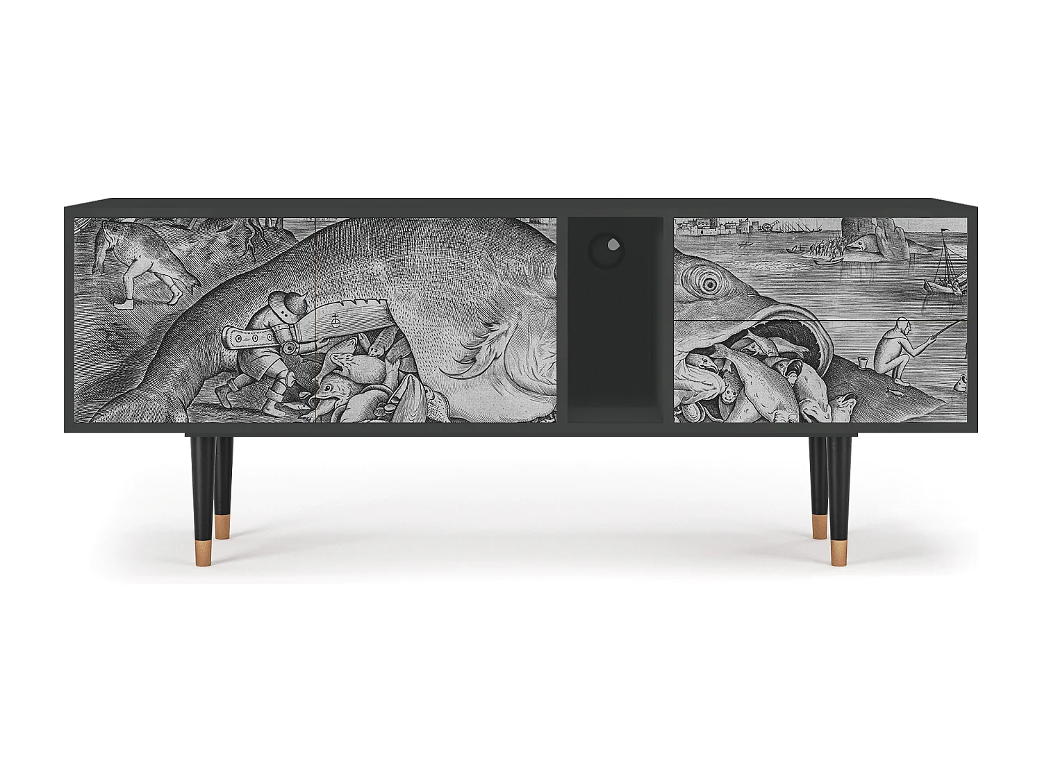 Meuble TV - 170х69х48 cm - T1 - Big Fish Eat Little, Anthracite