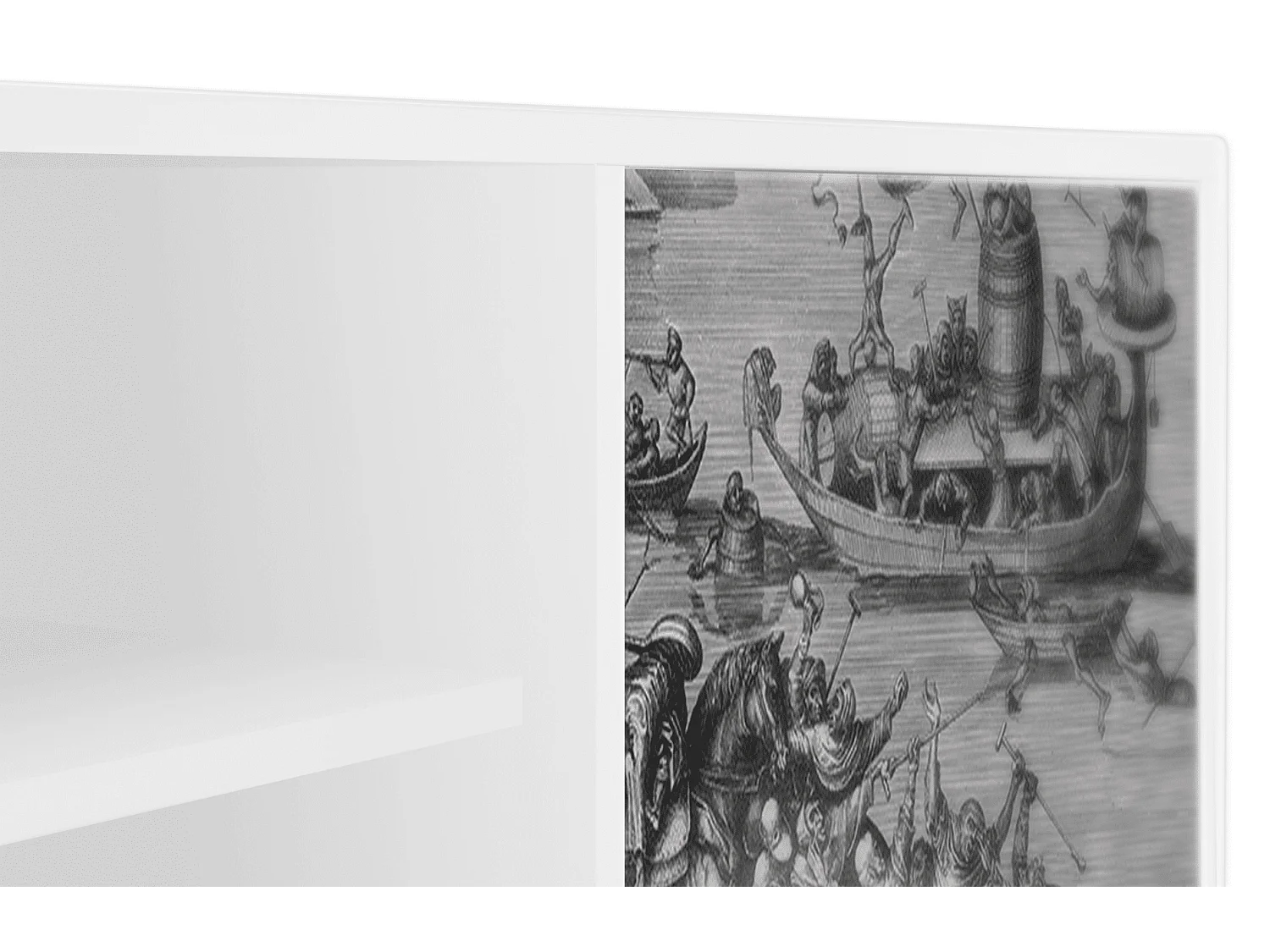 Mueble de TV - 170х69х48 cm - T2 - Saint Martin, Branco