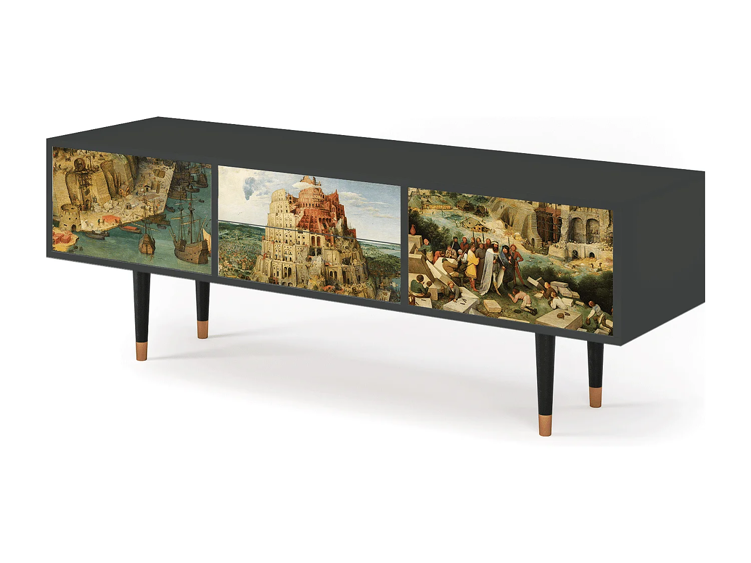 Meuble TV - 170х59х48 cm - T4 - Elder The Tower, Anthracite