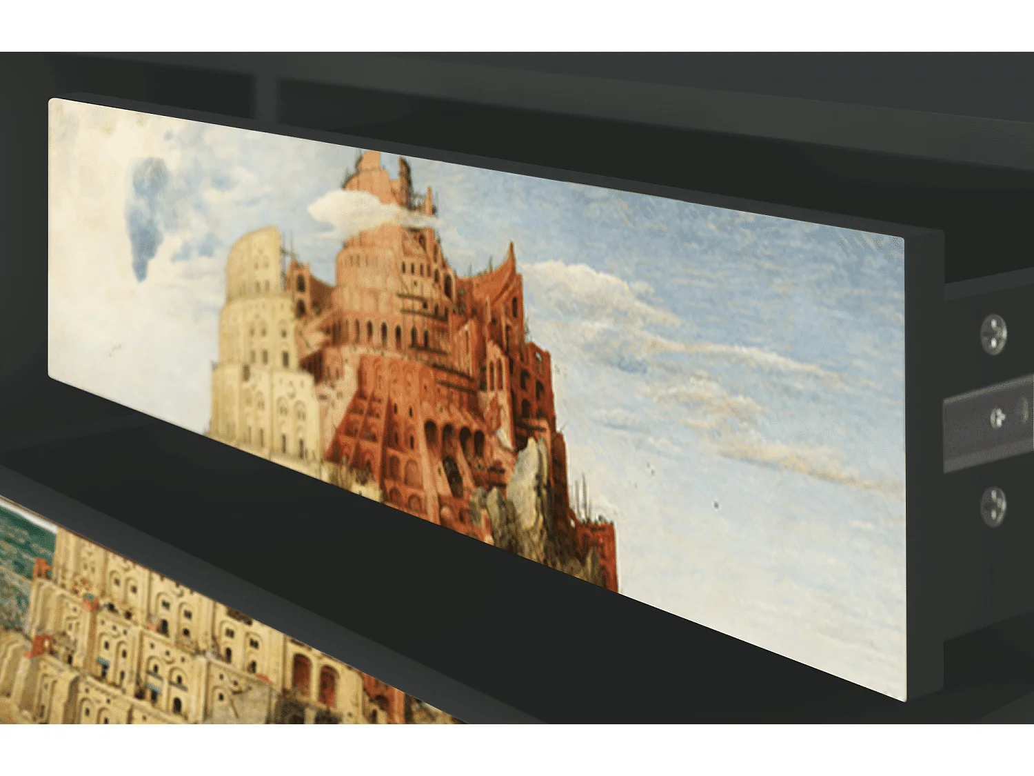 Mueble de TV - 170х59х48 cm - T4 - Elder The Tower, Antracite