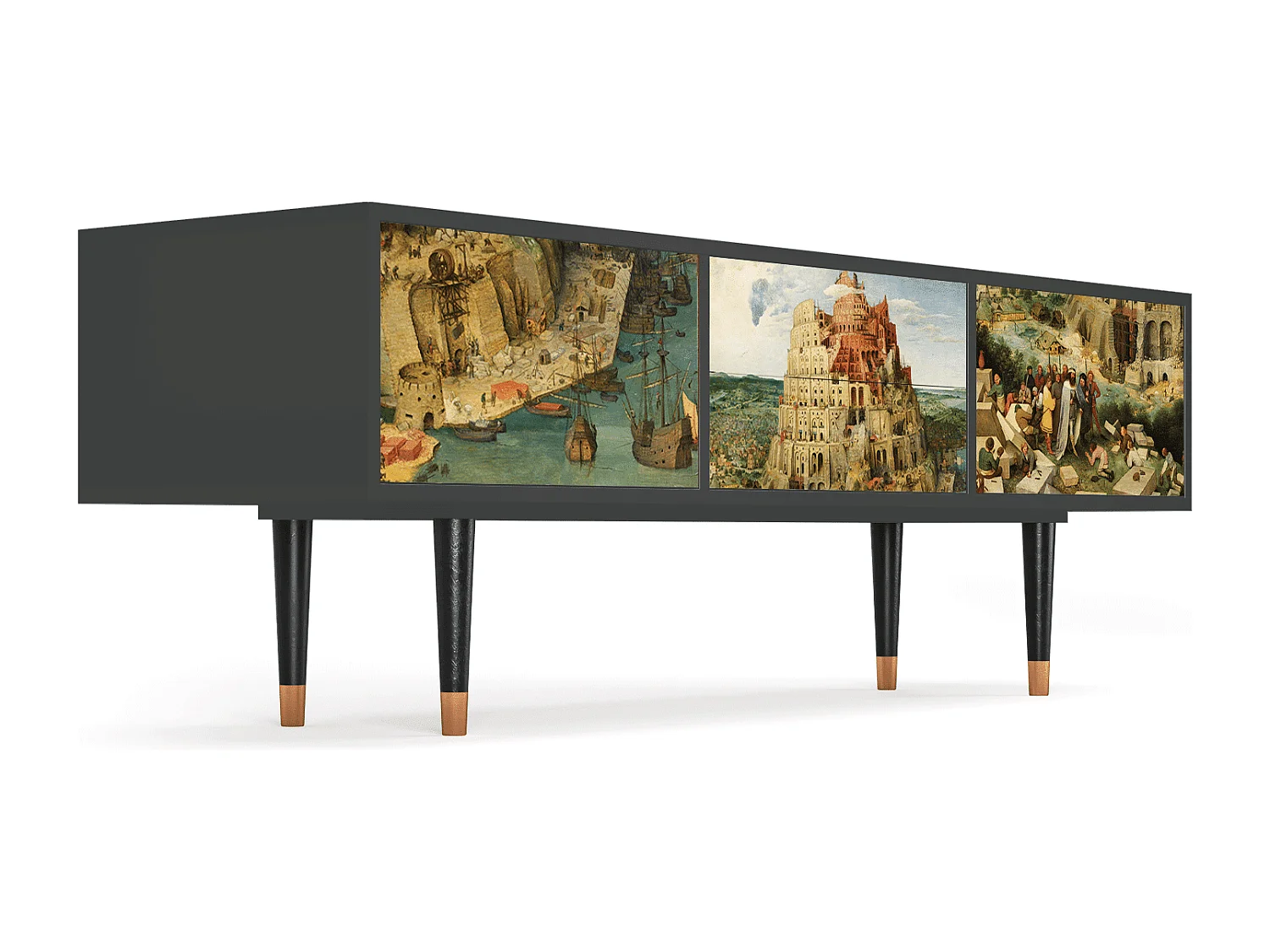 TV-Möbel - 170х59х48 cm - T4 - Elder The Tower, Anthrazit