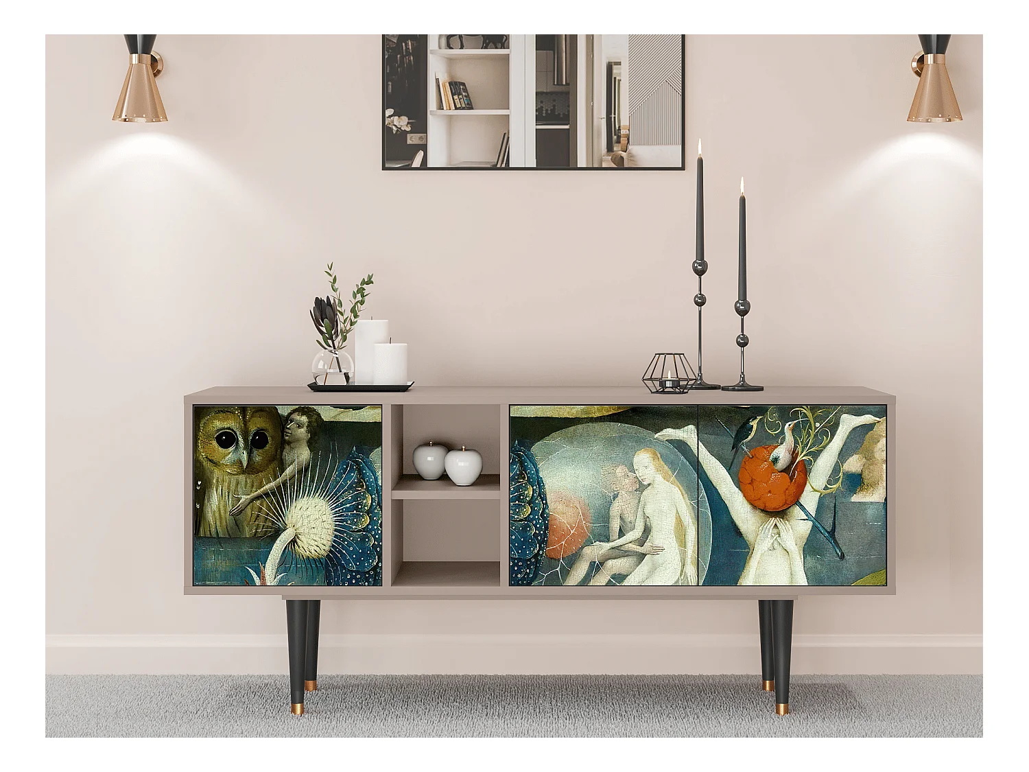 Meuble TV - 150х69х41 cm - T5 - The Garden Of by Bosch, Latte