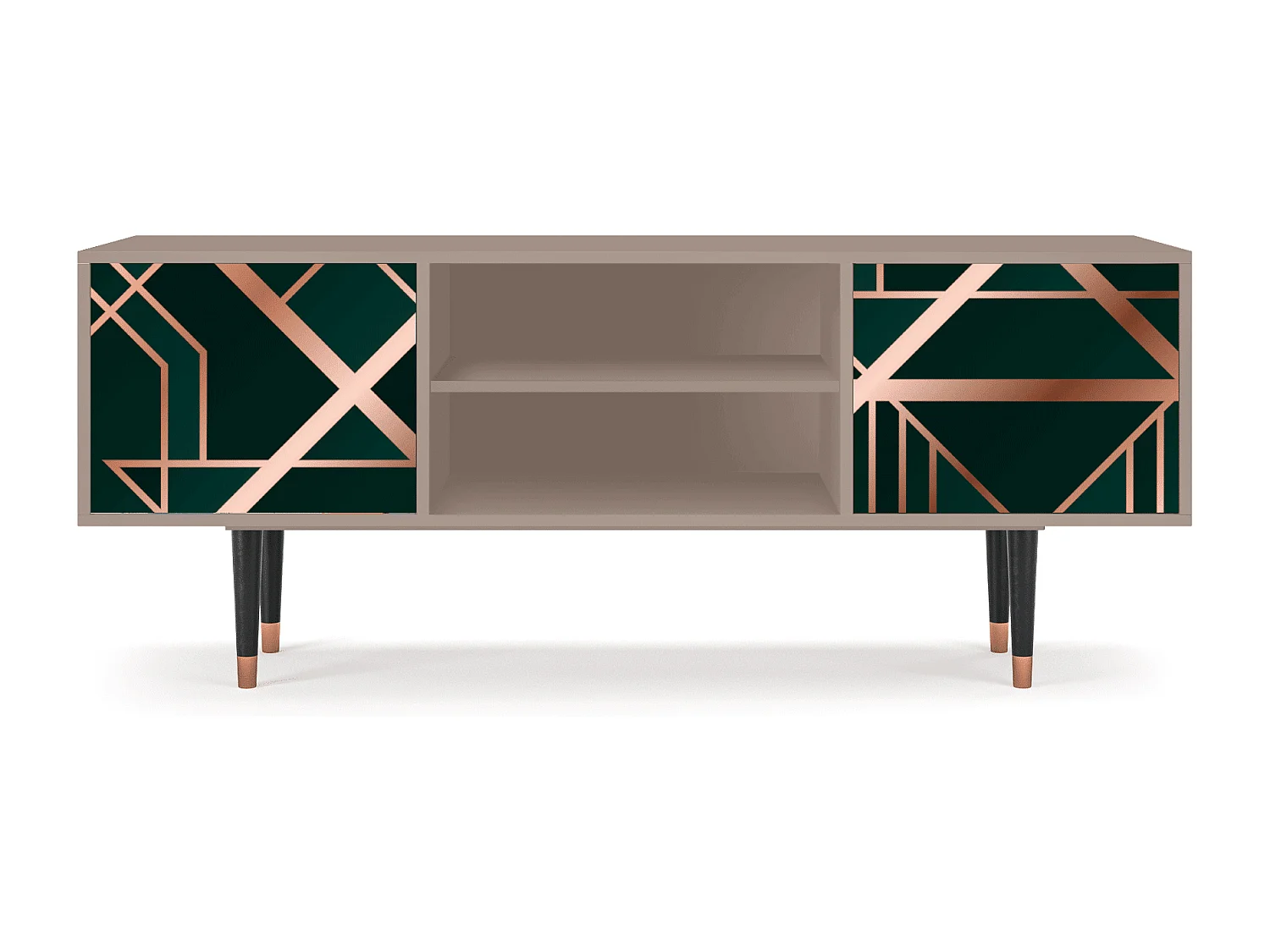 Meuble TV - 170х69х48 cm - T2 - Emerald Gatsby, Latte