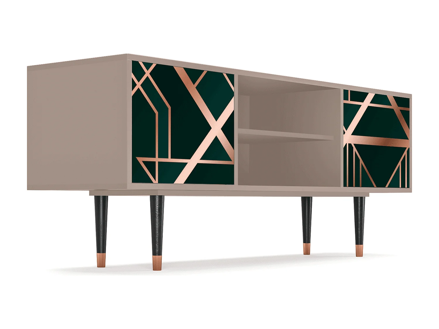 Meuble TV - 170х69х48 cm - T2 - Emerald Gatsby, Latte