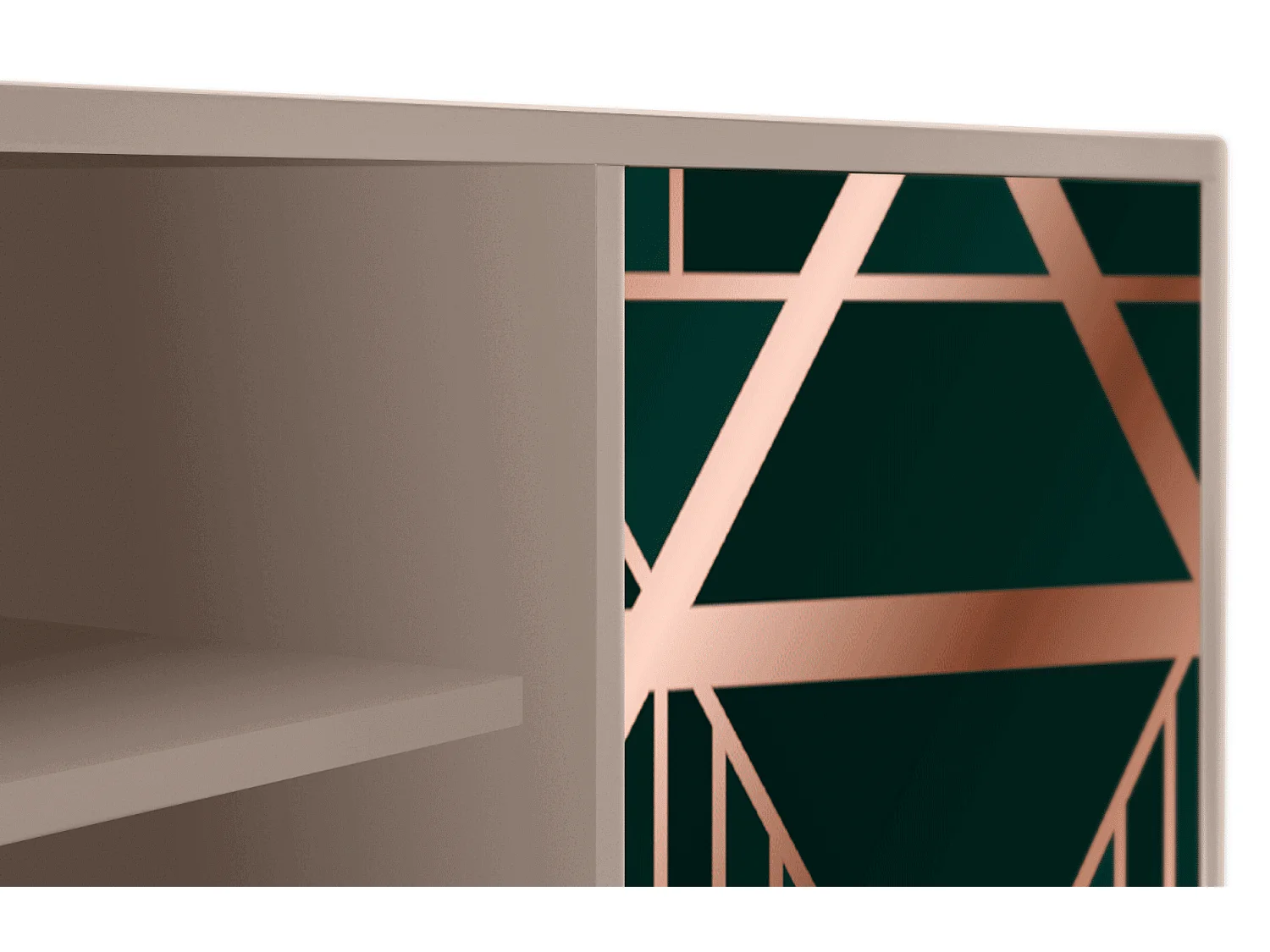 Meuble TV - 170х69х48 cm - T2 - Emerald Gatsby, Latte