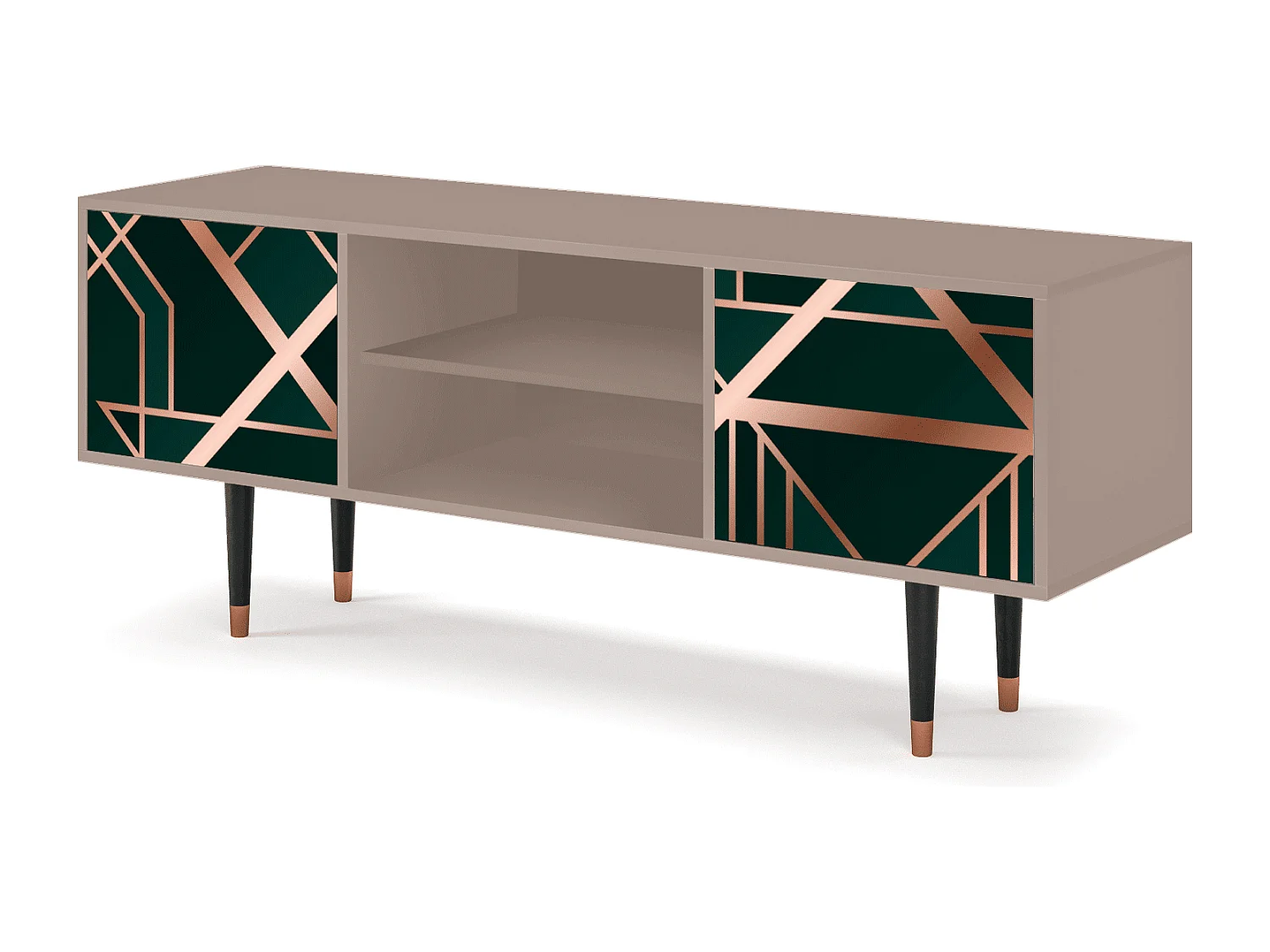 Meuble TV - 170х69х48 cm - T2 - Emerald Gatsby, Latte