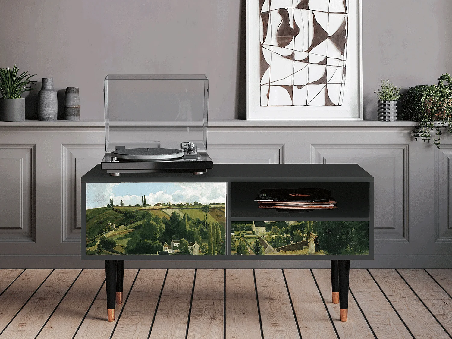 Meuble TV - 115х59х48 cm - T3 - Jalais Hill by Pissarro, Anthracite