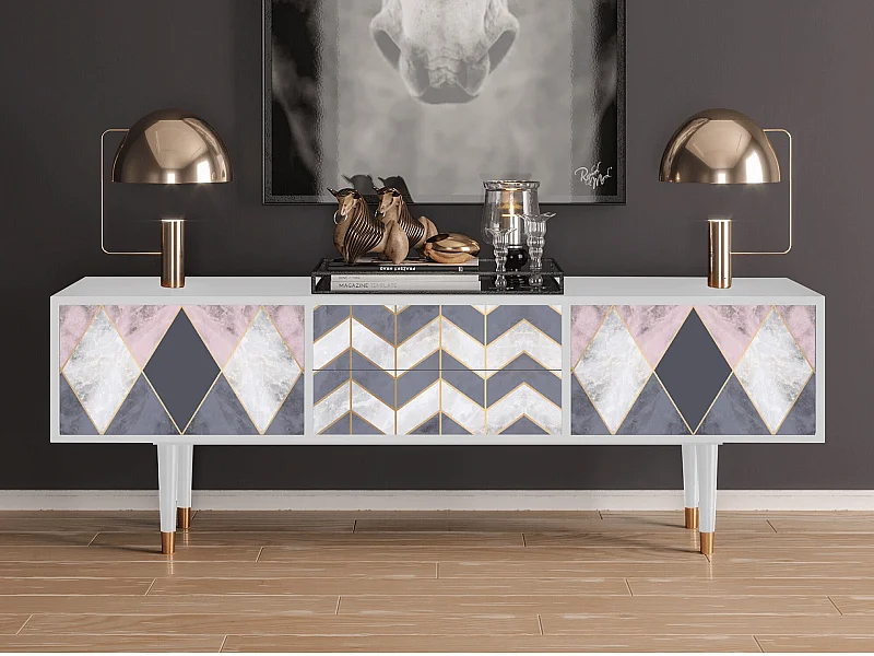 Mobile TV - 170х59х48 cm - T4 - Ideal Harmony, Bianco