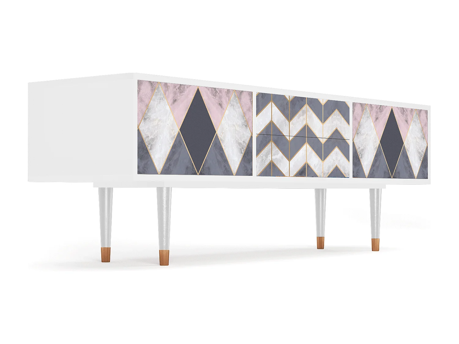 Meuble TV - 170х59х48 cm - T4 - Ideal Harmony, Blanc