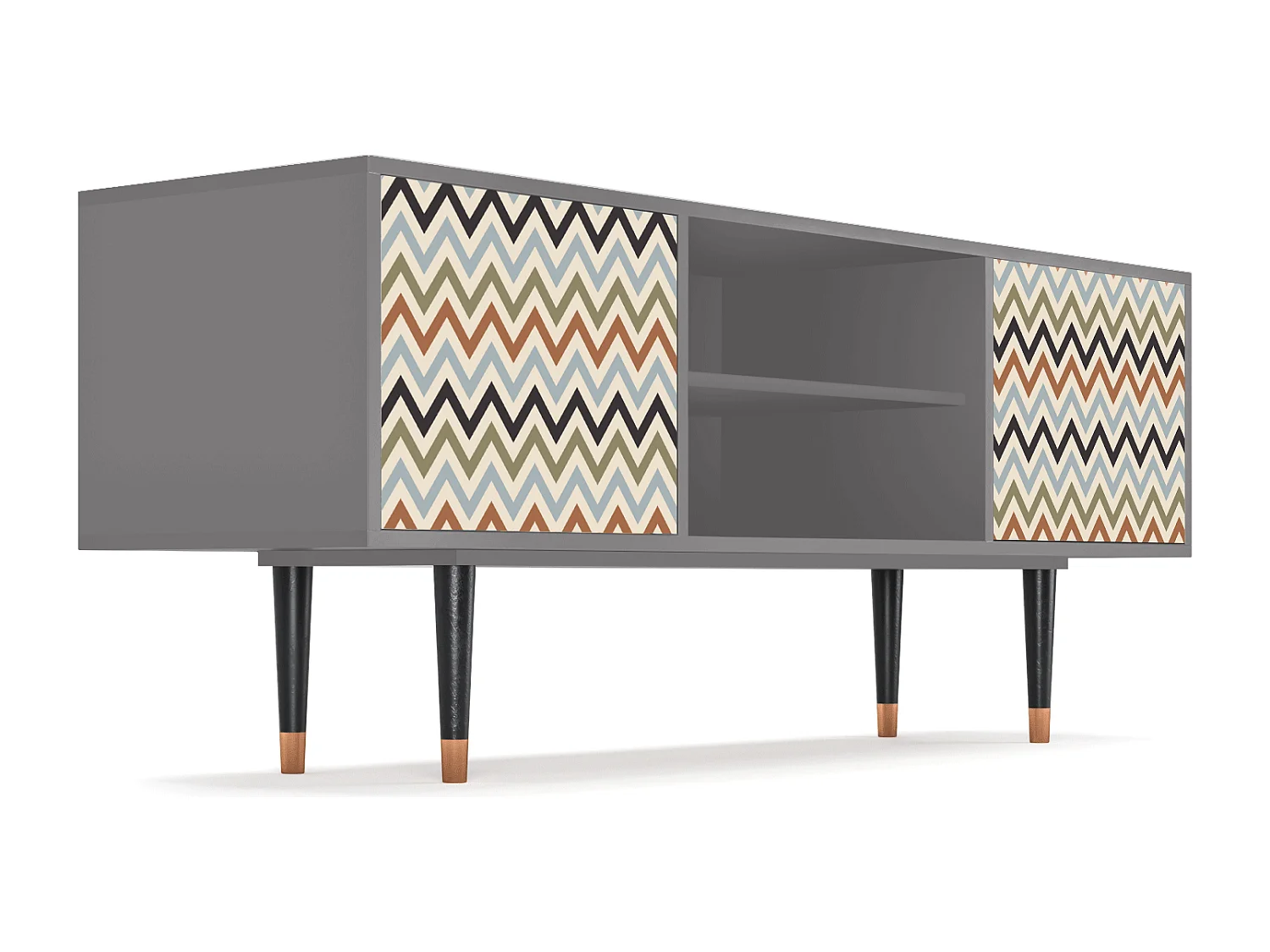 TV-meubel - 170х69х48 cm - T2 - Bright Ripple, Grijs