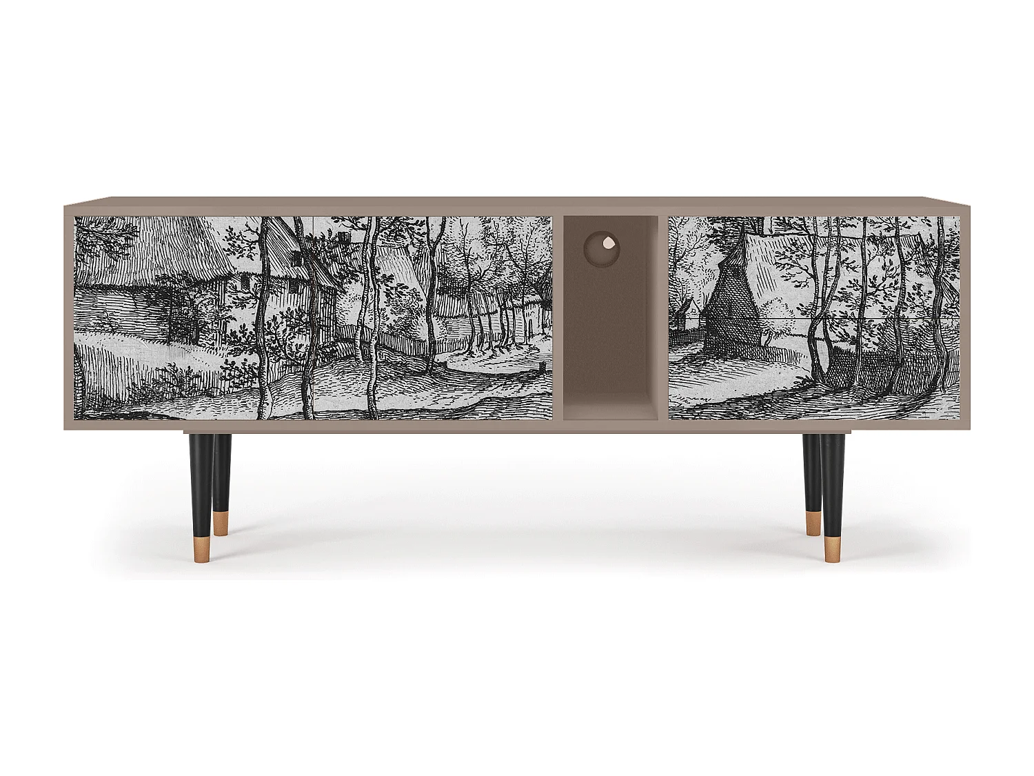 Mobile TV - 170х69х48 cm - T1 - Village Road, Latte