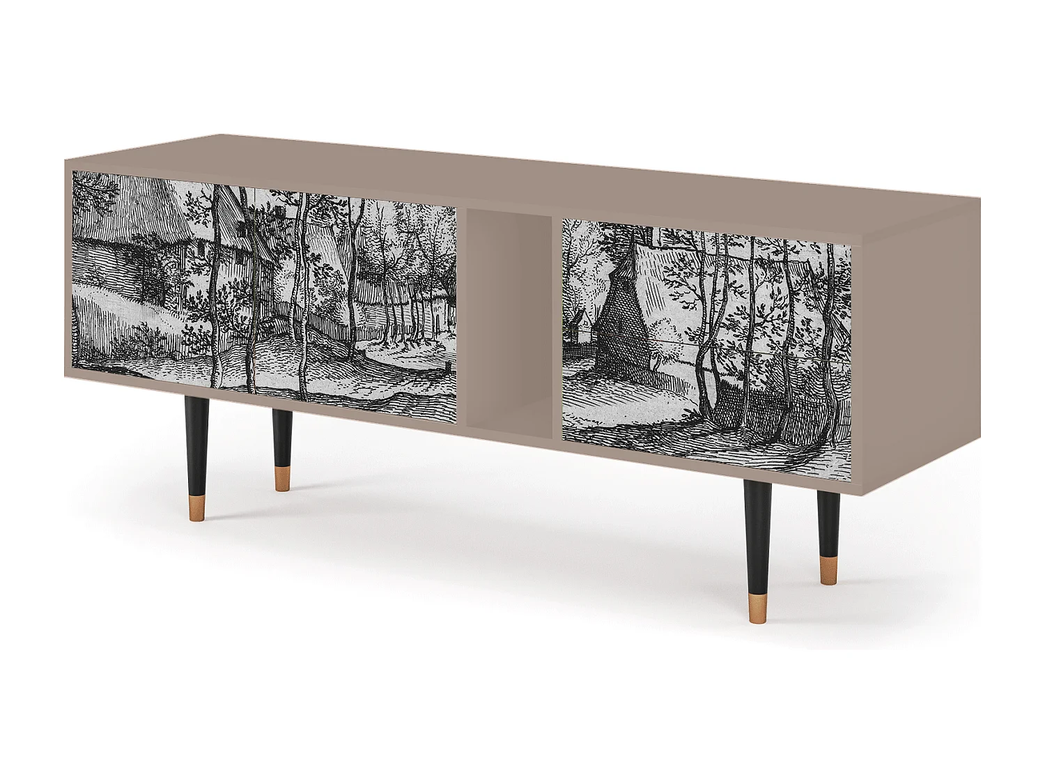 Mobile TV - 170х69х48 cm - T1 - Village Road, Latte