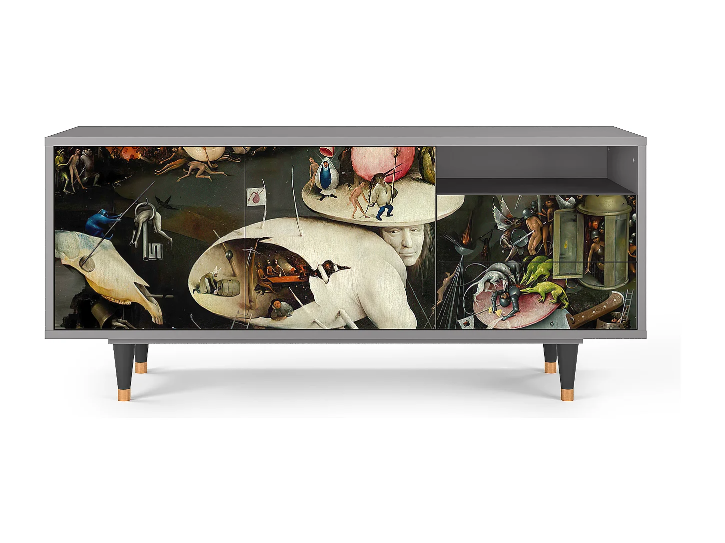 TV-meubel - 125х56х41 cm - T7 - The Garden 2, Grijs