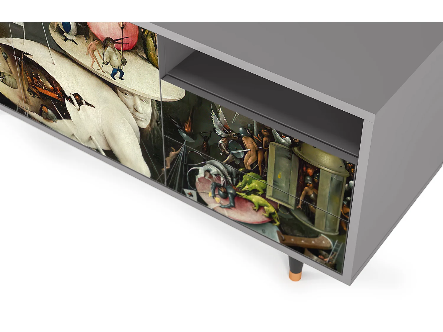 TV-meubel - 125х56х41 cm - T7 - The Garden 2, Grijs