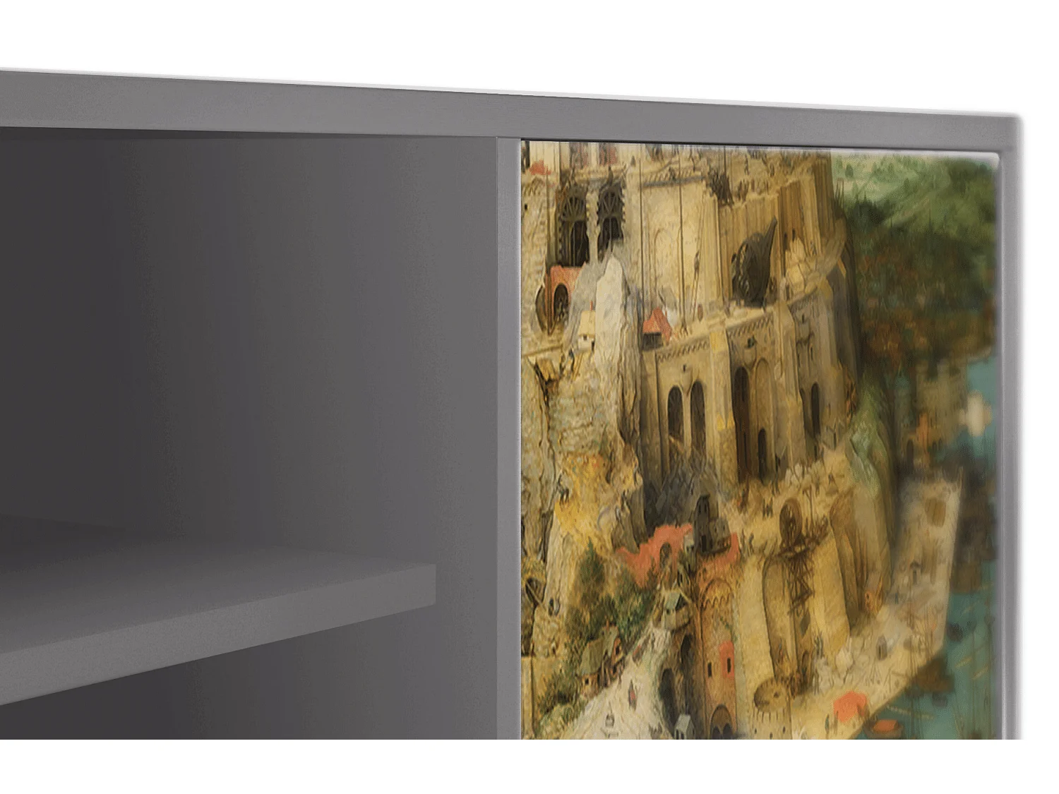 Meuble TV - 170х69х48 cm - T2 - Elder The Tower, Gris