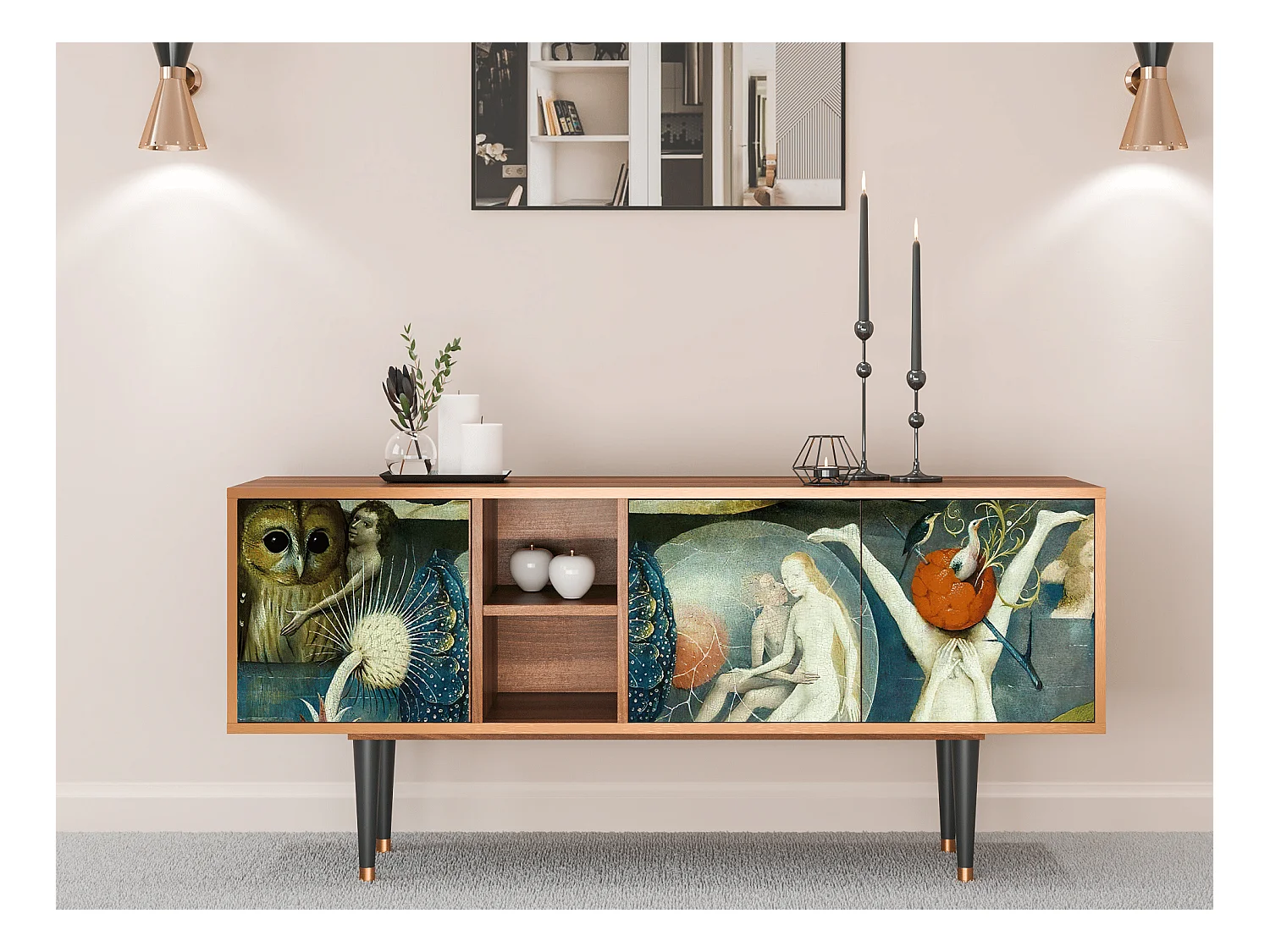 Meuble TV - 150х69х41 cm - T5 - The Garden Of by Bosch, Noyer