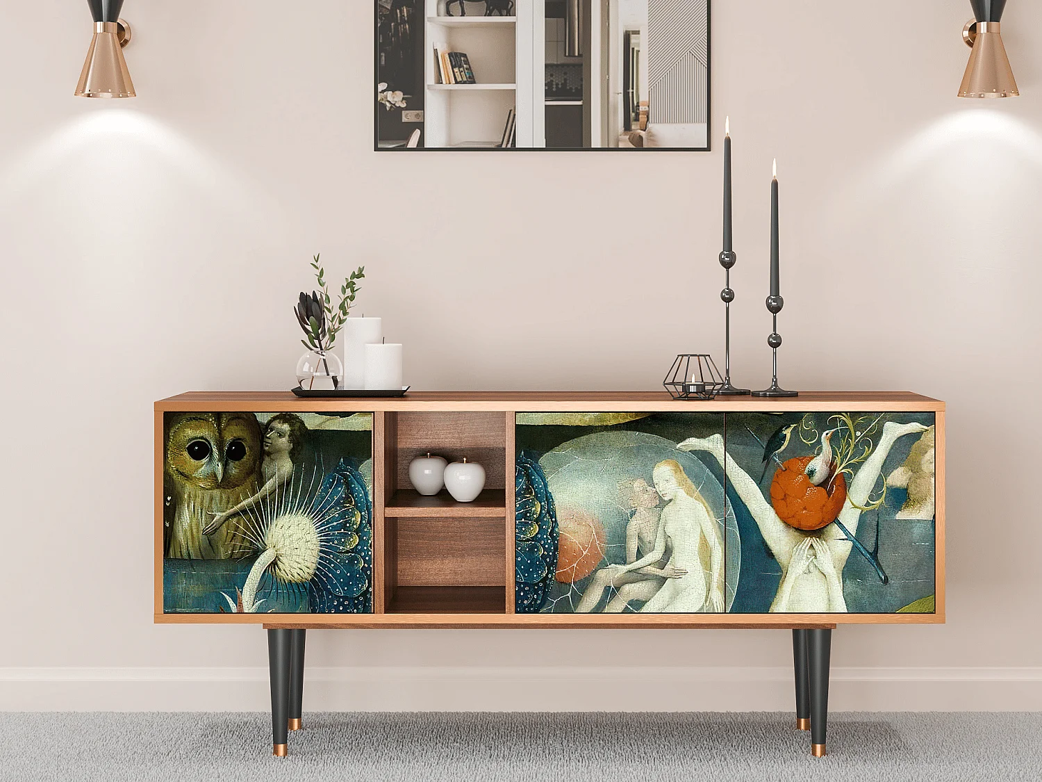 TV-meubel - 150х69х41 cm - T5 - The Garden Of by Bosch, Walnoot