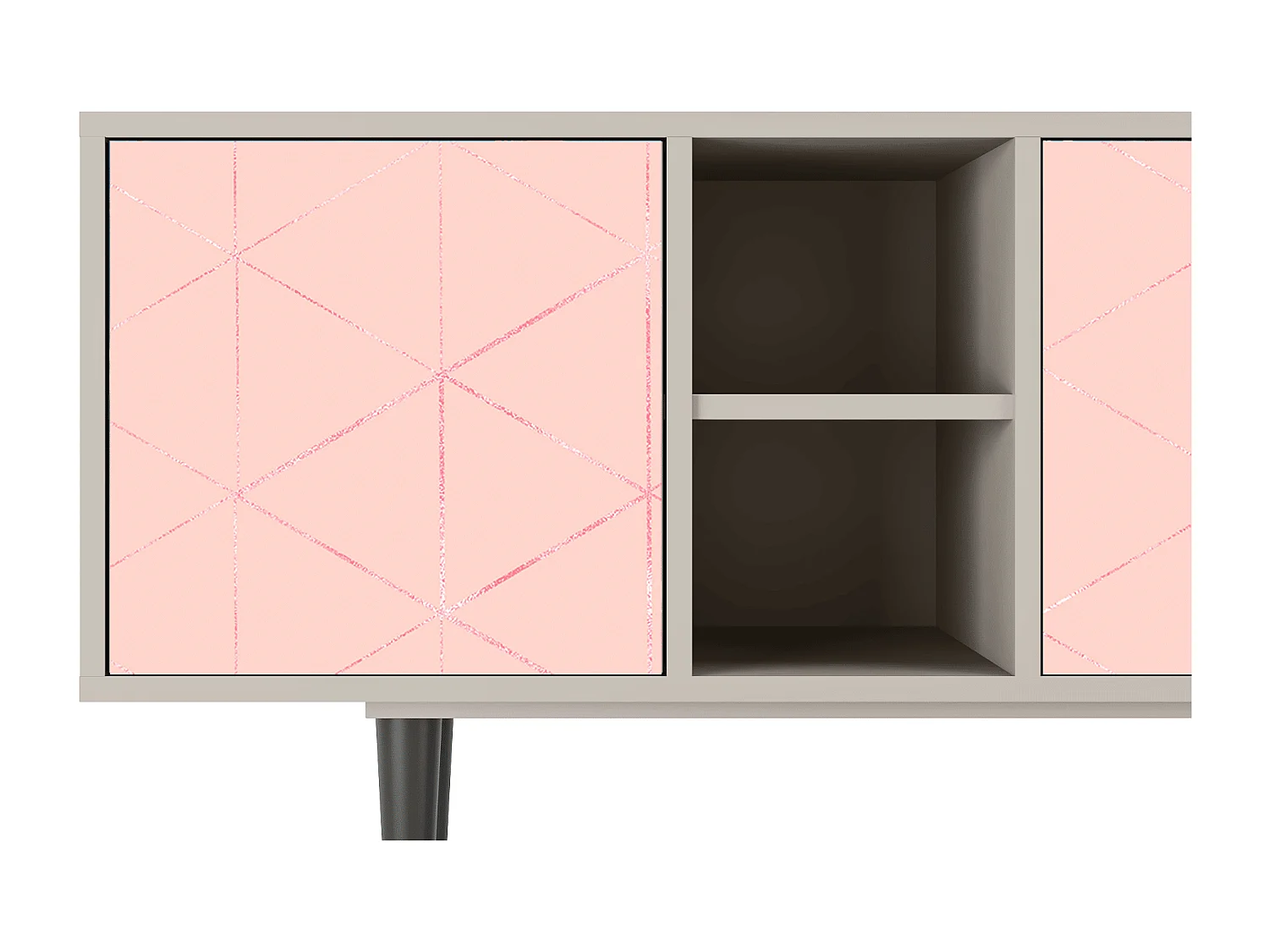 TV-meubel - 150х69х41 cm - T5 - Rose Quartz, Zand