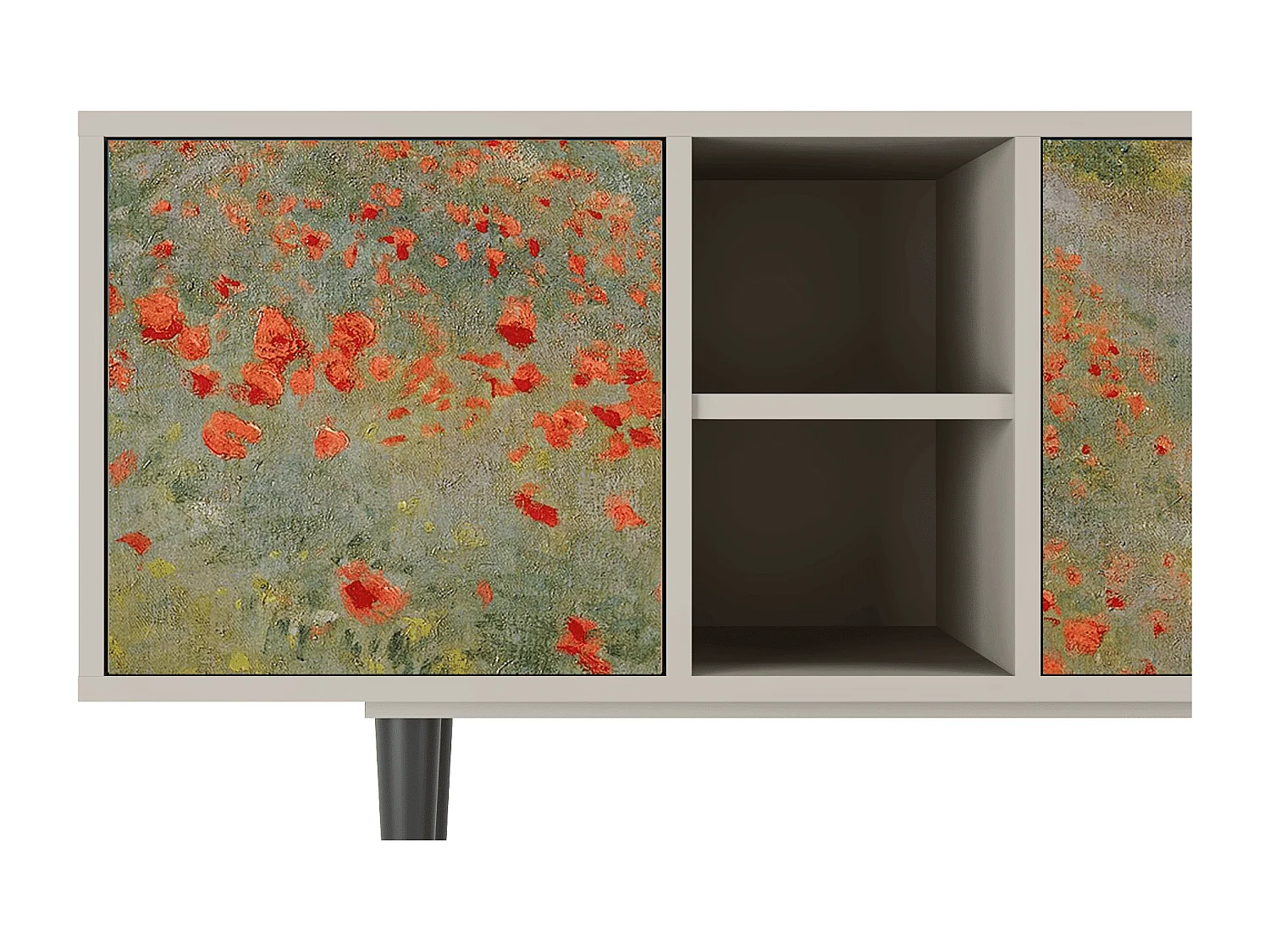 Meuble TV - 150х69х41 cm - T5 - The Poppy Field   , Sable