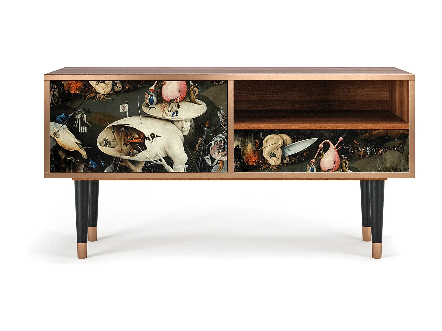 Meuble TV - 115х59х48 cm - T3 - The Garden 2, Noyer