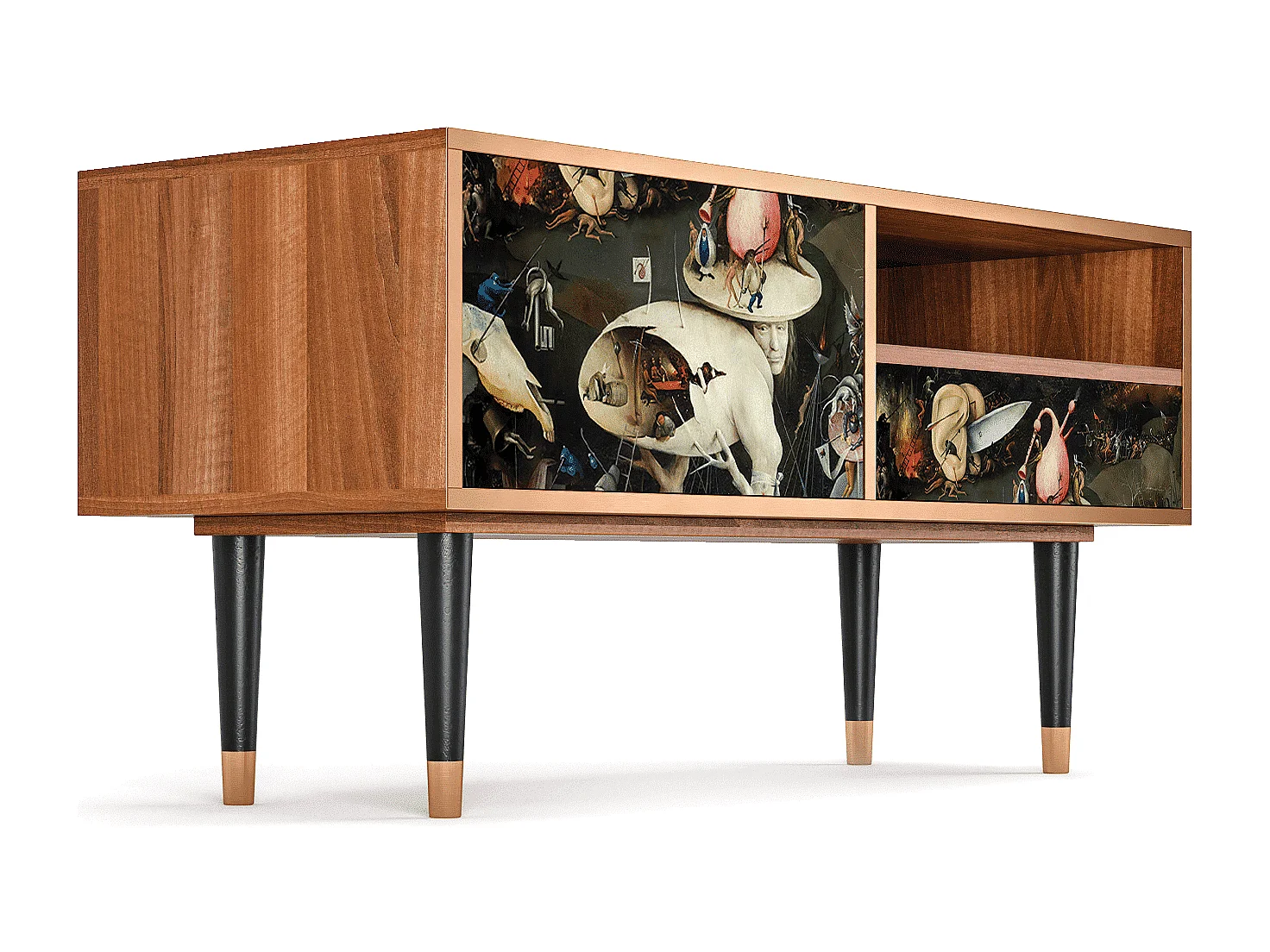 Meuble TV - 115х59х48 cm - T3 - The Garden 2, Noyer