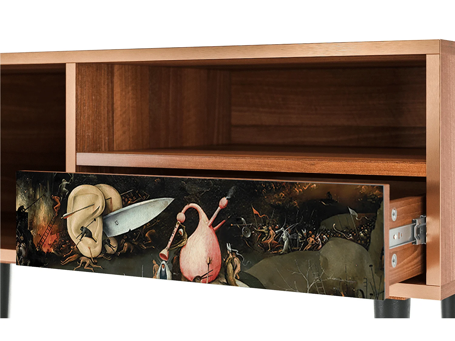 Meuble TV - 115х59х48 cm - T3 - The Garden 2, Noyer