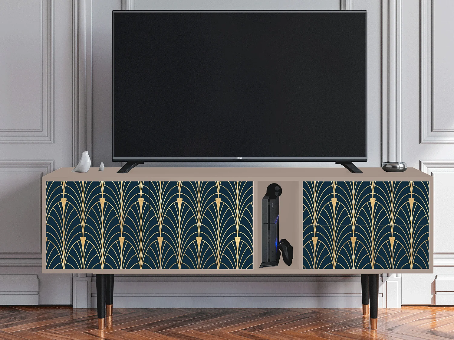 TV-Möbel - 170х69х48 cm - T1 - Flower of the Nile, Latte