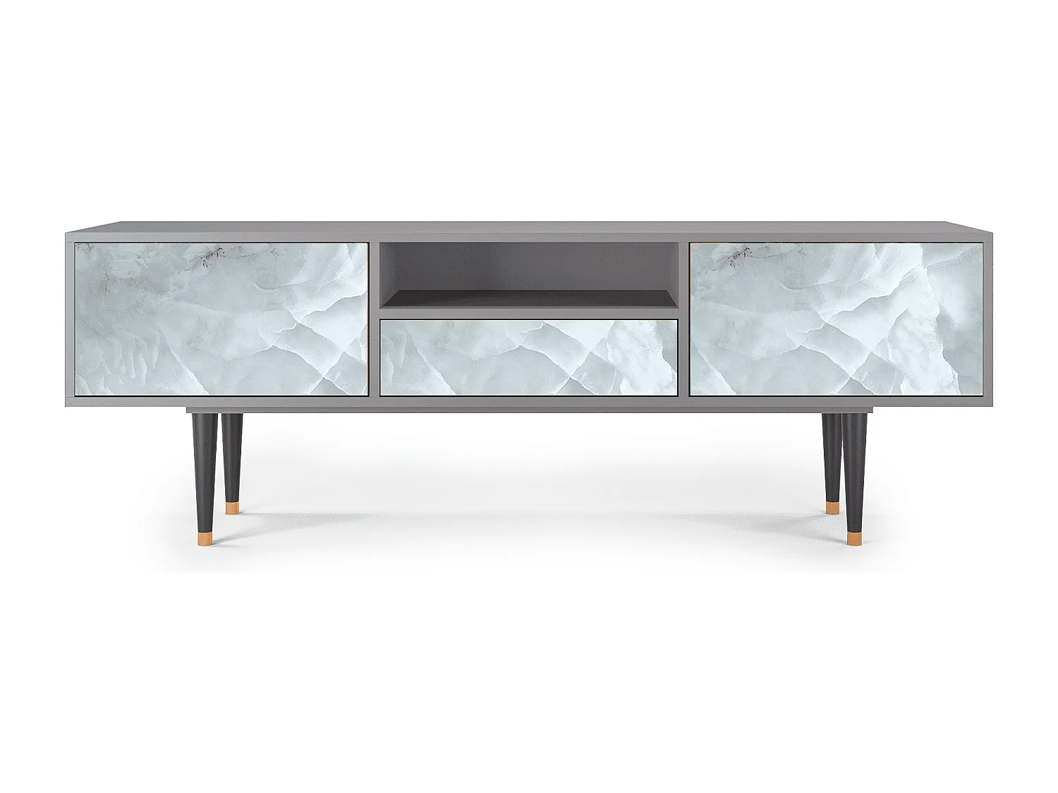 TV-meubel - 170х59х41 cm - T6 - The Onyx, Grijs