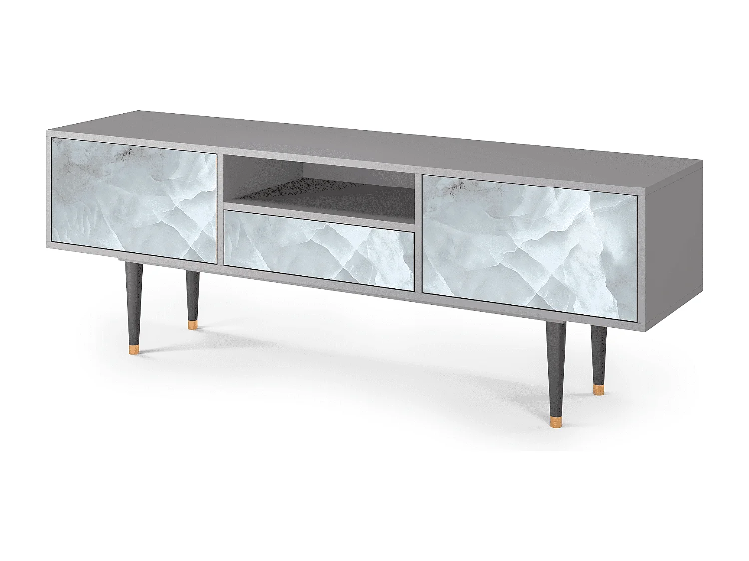 TV-meubel - 170х59х41 cm - T6 - The Onyx, Grijs