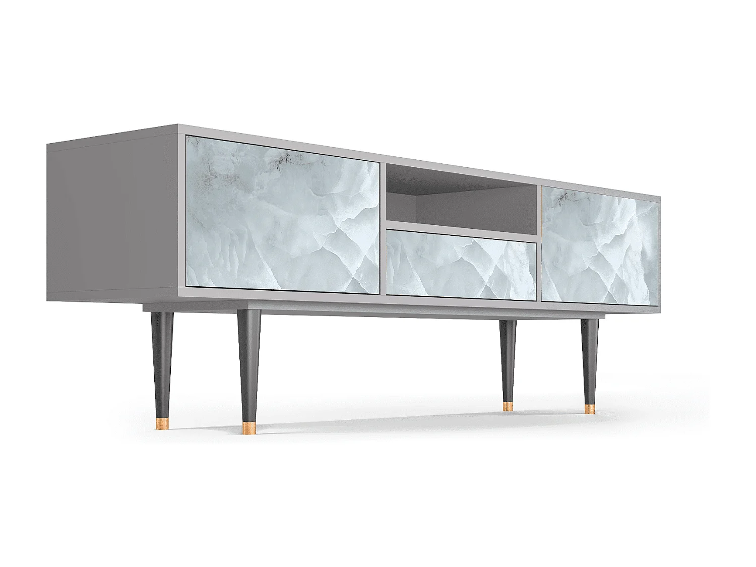 TV-meubel - 170х59х41 cm - T6 - The Onyx, Grijs