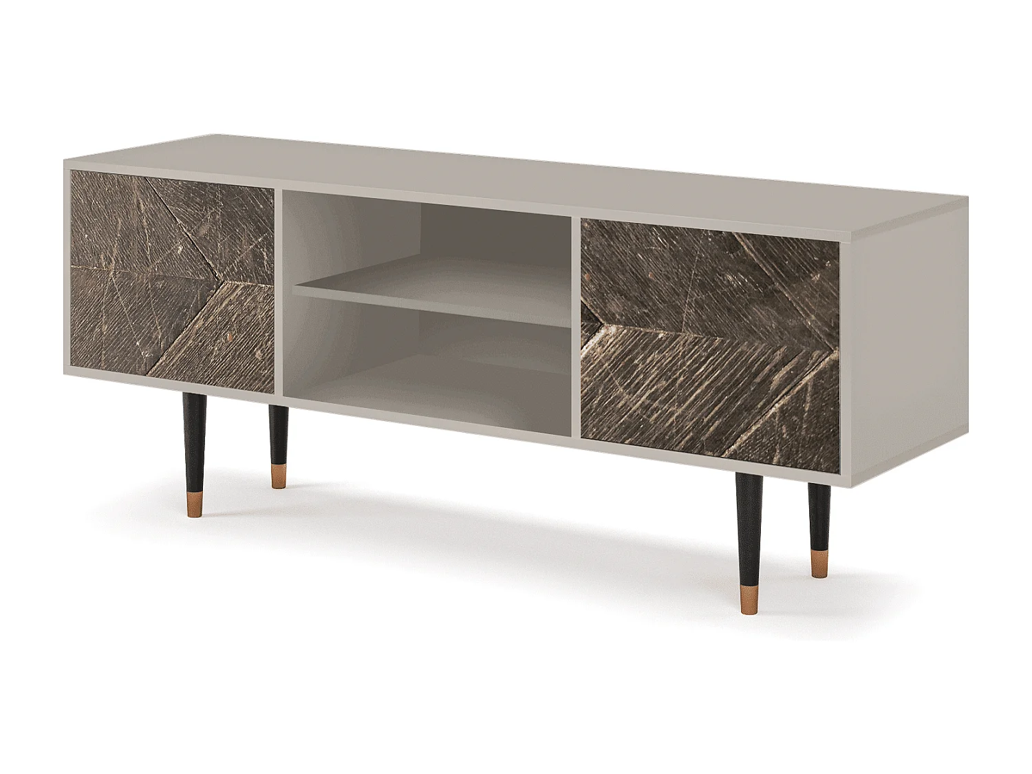 Szafka RTV - 170х69х48 cm - T2 - Wise Tree, Piaskowy