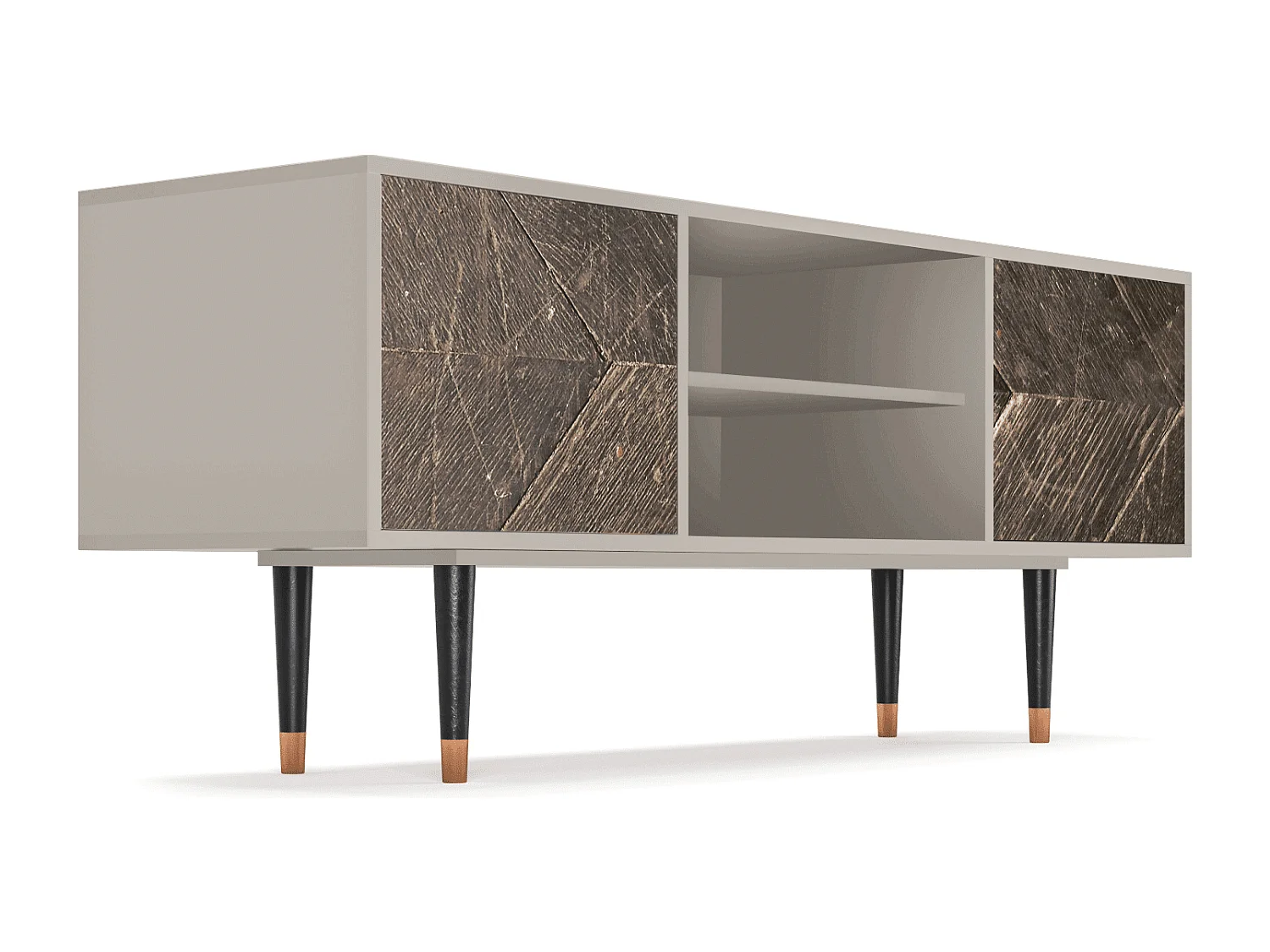 Szafka RTV - 170х69х48 cm - T2 - Wise Tree, Piaskowy