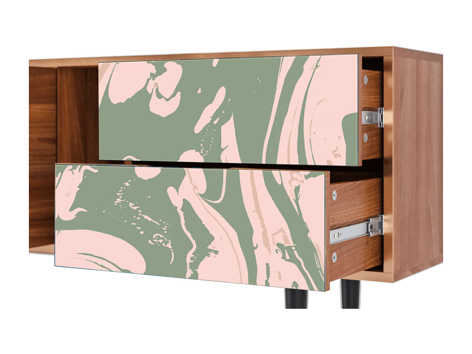 Mobile TV - 170х69х48 cm - T1 - Aquarelle, Noce