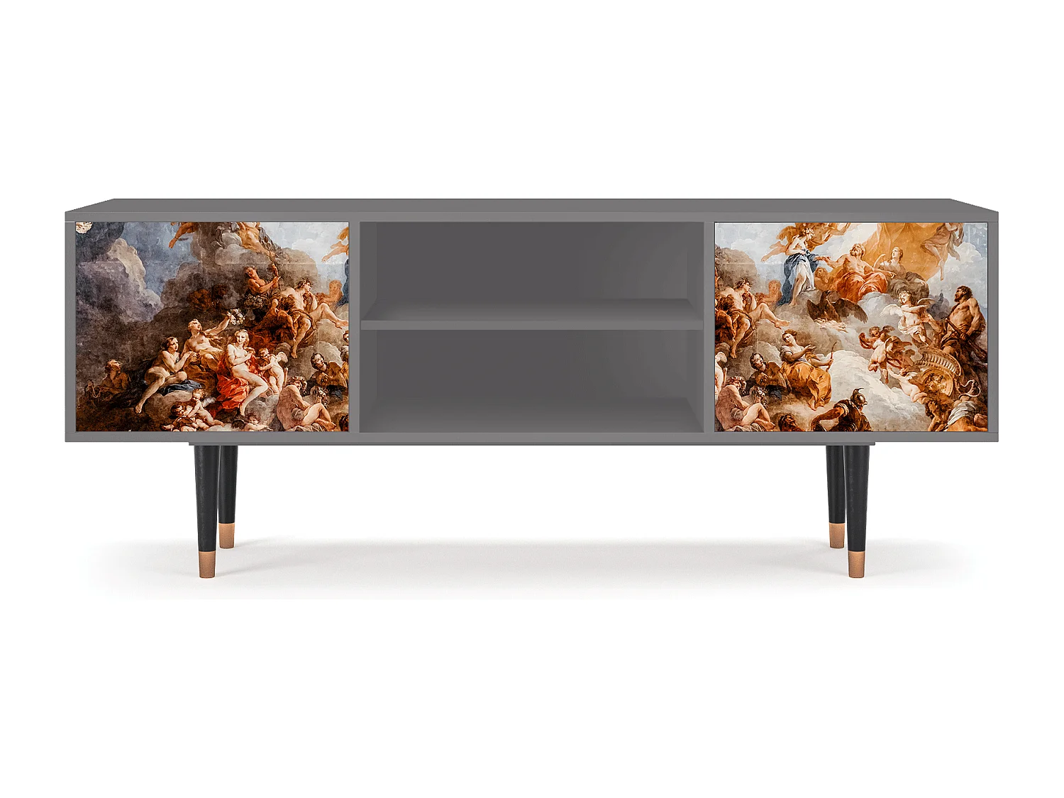 Mueble de TV - 170х69х48 cm - T2 - Versailles, Cinza