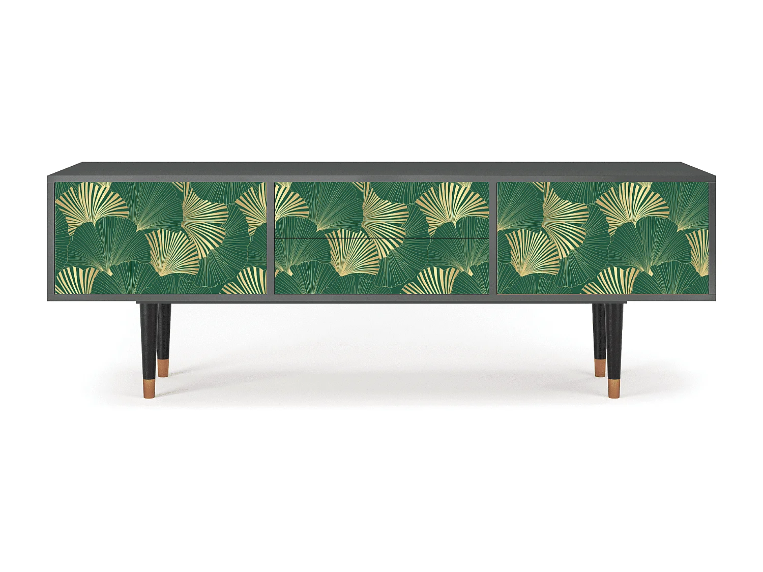 Meuble TV - 170х59х48 cm - T4 - Gold Ginkgo, Anthracite