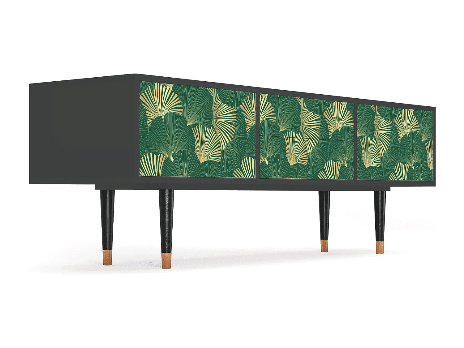 Meuble TV - 170х59х48 cm - T4 - Gold Ginkgo, Anthracite