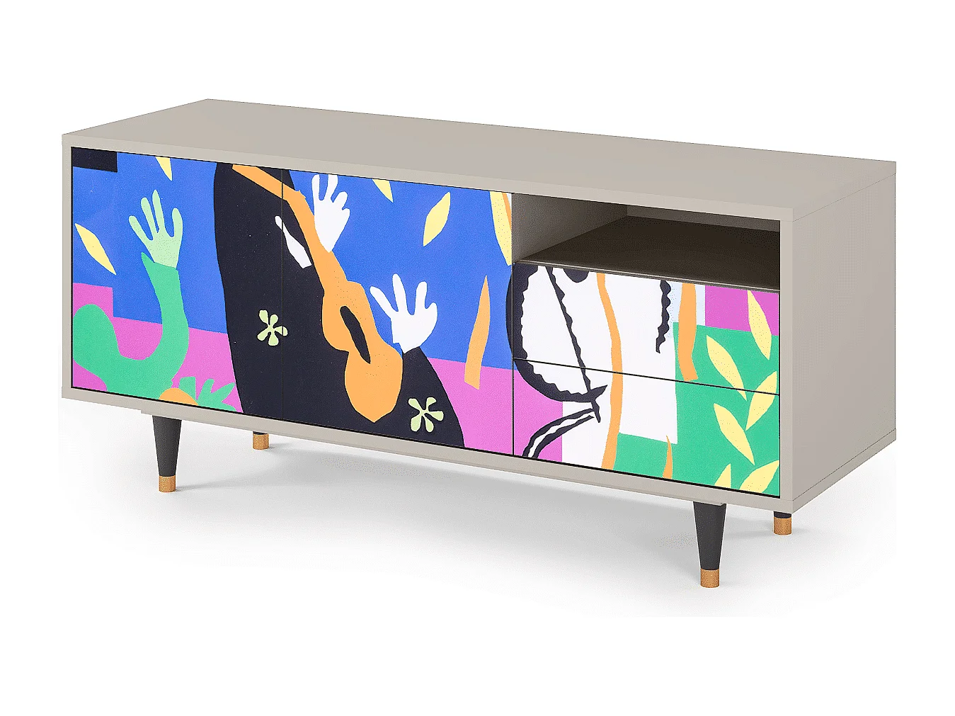 TV-meubel - 125х56х41 cm - T7 - La Tristesse du Roi, Zand