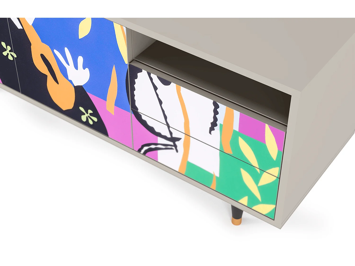 TV-meubel - 125х56х41 cm - T7 - La Tristesse du Roi, Zand