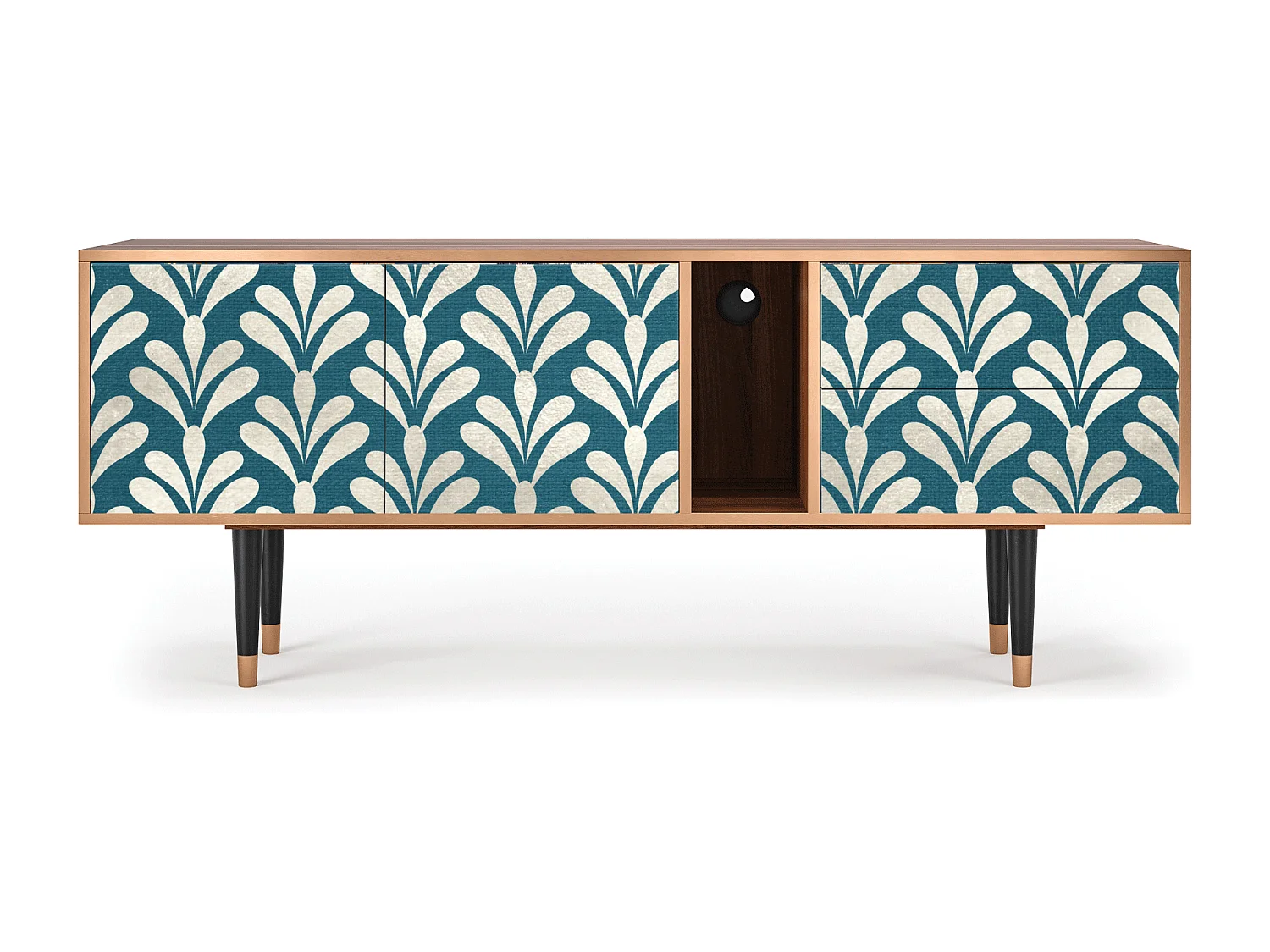 TV-Möbel - 170х69х48 cm - T1 - Milky Tears, Walnuss