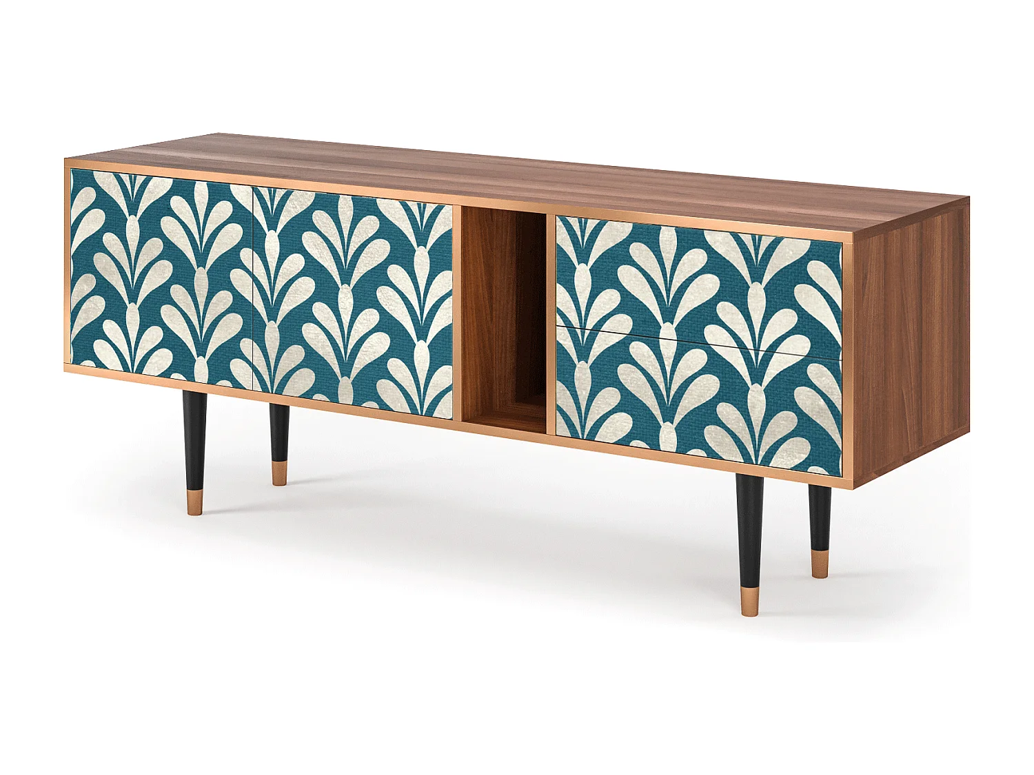 TV-Möbel - 170х69х48 cm - T1 - Milky Tears, Walnuss