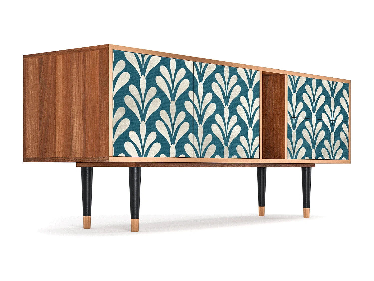 TV-Möbel - 170х69х48 cm - T1 - Milky Tears, Walnuss