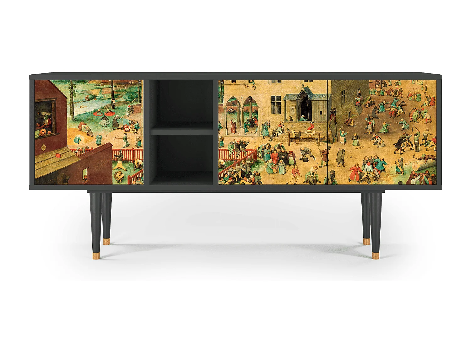 Mobile TV - 150х69х41 cm - T5 - Children Games, Antracite