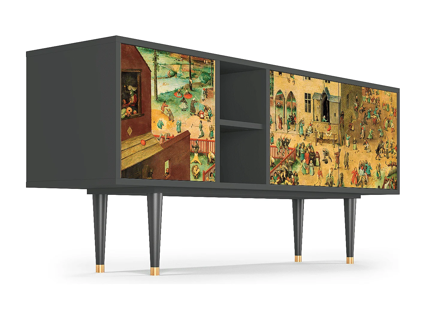 Mobile TV - 150х69х41 cm - T5 - Children Games, Antracite